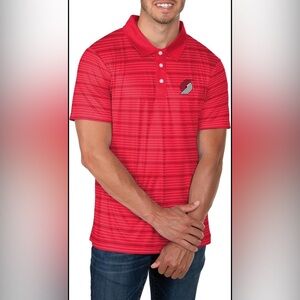 NBA Apparel / PORTLAND TRAILBLAZERS Mens game Nite Polo Shirt. Medium. New
